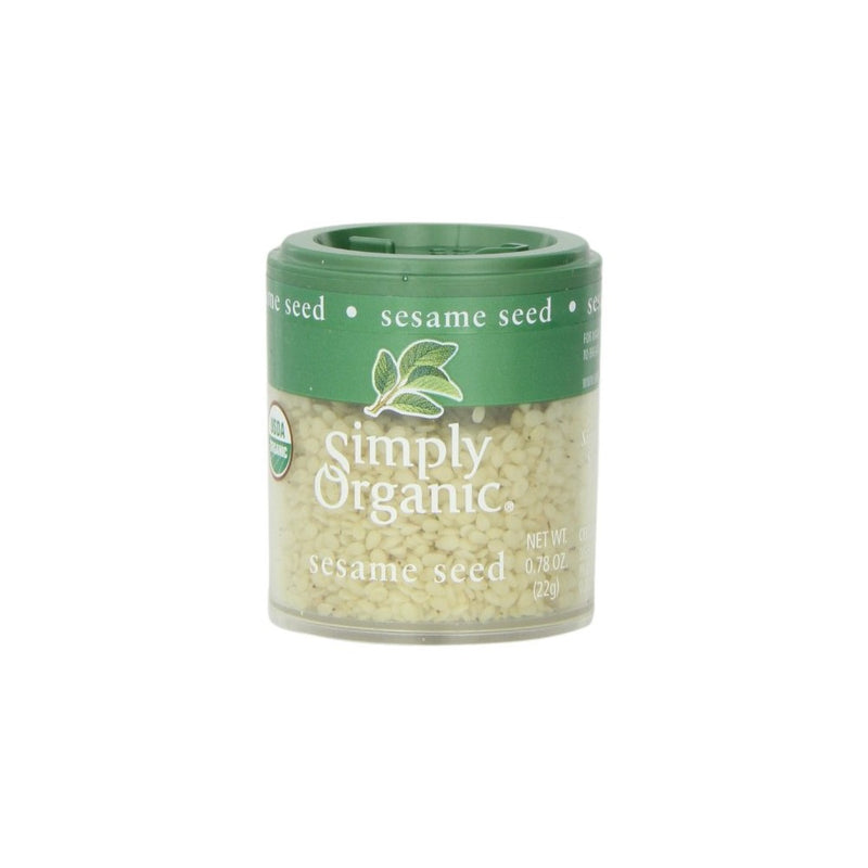 Simply Organic Sesame Seed Whole Certified Organic, 0.78-Ounce Containers (Pack of 6)
