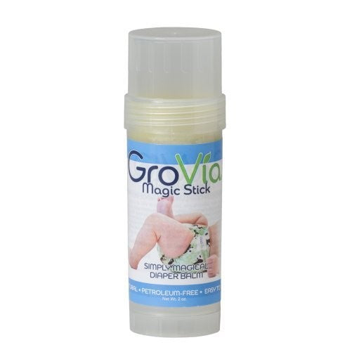 GroVia All Natural Magic Stick Baby Diaper Balm for Baby Diapering (2 oz)