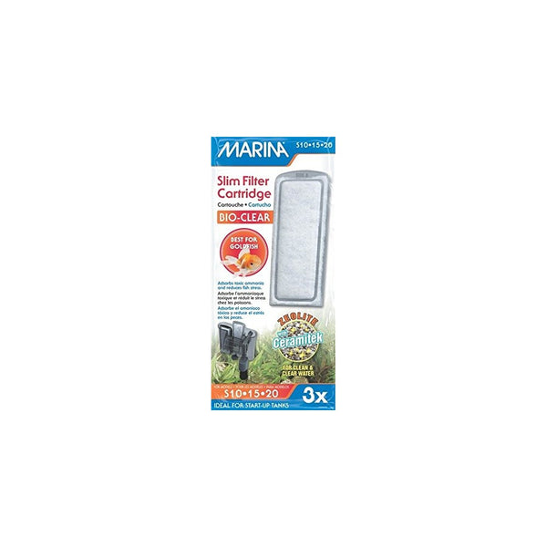 Marina Slim Filter Zeolite Plus Ceramic Cartridge - 3-Pack