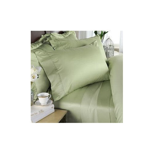 21 inches EXTRA DEEP POCKET - 1000 Thread Count Egyptian Cotton Sheet Set, 1000TC, California King, Solid Sage