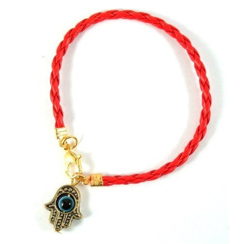 Kabbalah Red String Bracelet Against Evil Eye with Hamsa Hand