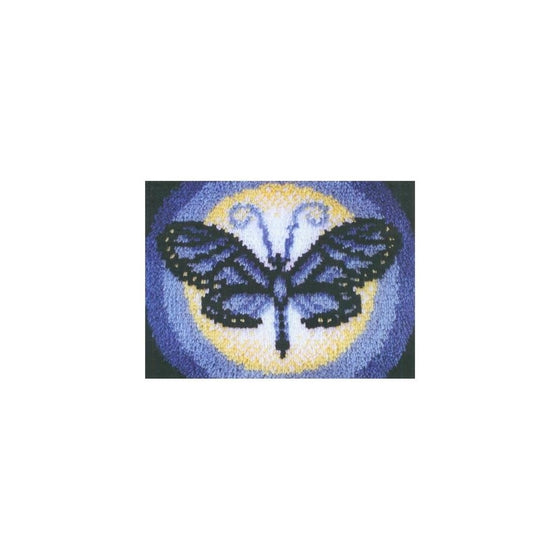 Caron WonderArt 15x20 Latch Hook Kit: Butterfly Moon