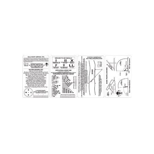 ESEE Plastic 4 Card Set for Survival, Multicolor