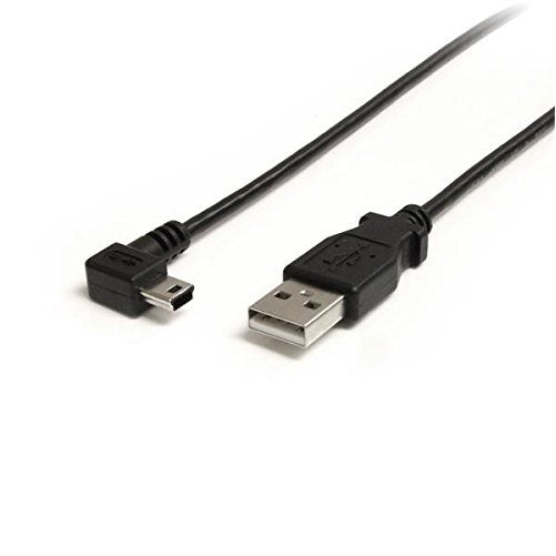 StarTech Mini USB Cable - A to Right Angle Mini B - 3 Feet (USB2HABM3RA)