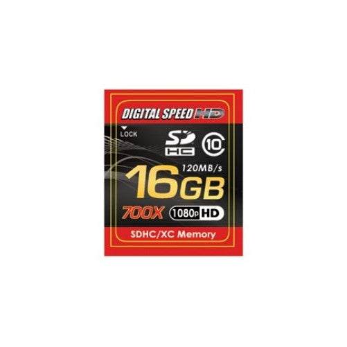 Digital Speed 16GB 700X Professional High Speed 120MB/s Error Free (SD) Memory Card Class 10