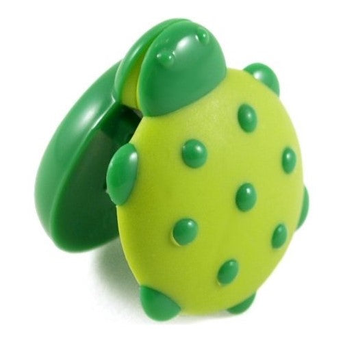 Boston Warehouse 94212 Green & Yellow Turtle Magnetic Clip 4 Count Mini