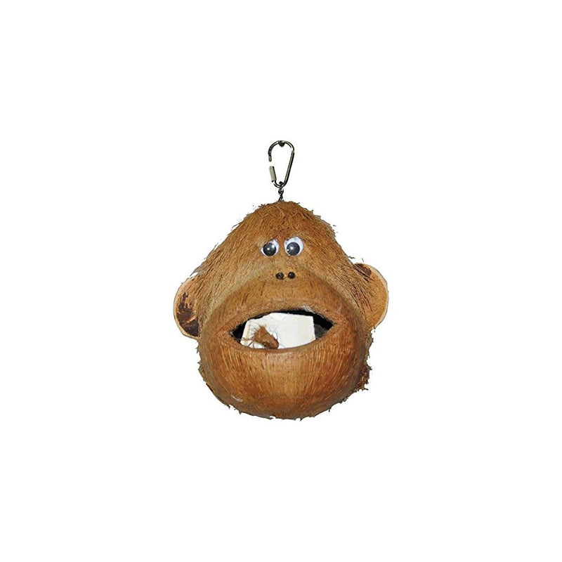 A&E CAGE COMPANY HB46581 Happy beaks Coco Monkey Assorted Bird Toy, 6 by 6 by 6"