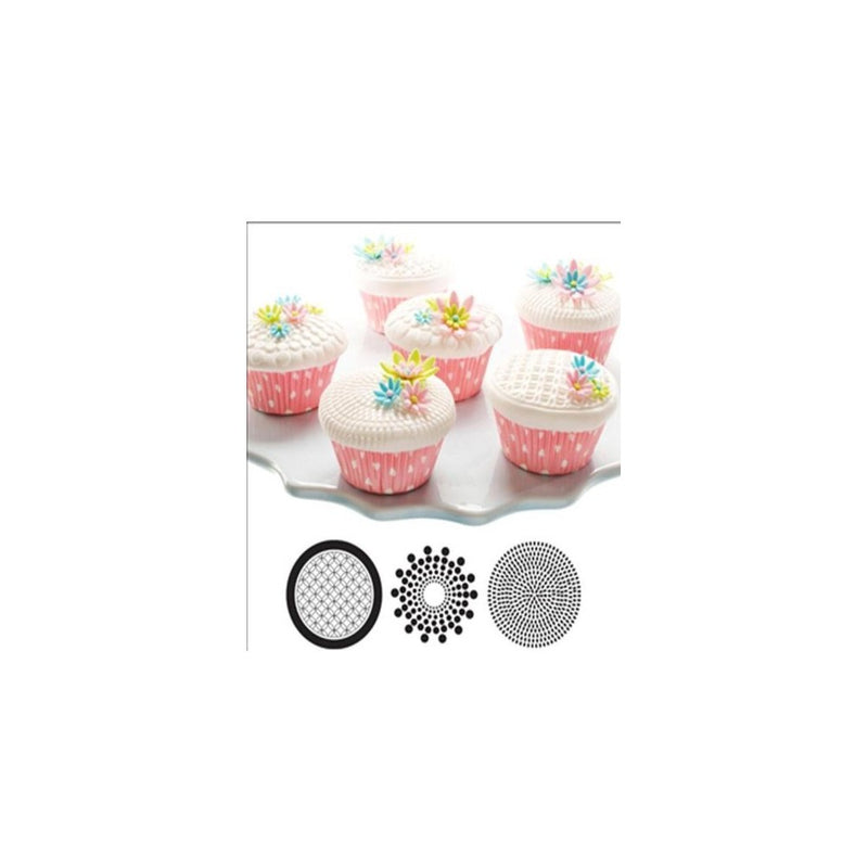 Cupcake and Cookie Texture Tops in Geometric