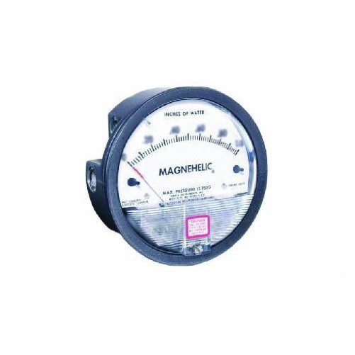 Dwyer Magnehelic Series 2000 Differential Pressure Gauge, Range 0.05-0-0.20"WC