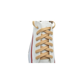 Flat Shoelaces Tan 45" 7 Pr. Eyelets 8mm Width Sneakers Shoelace