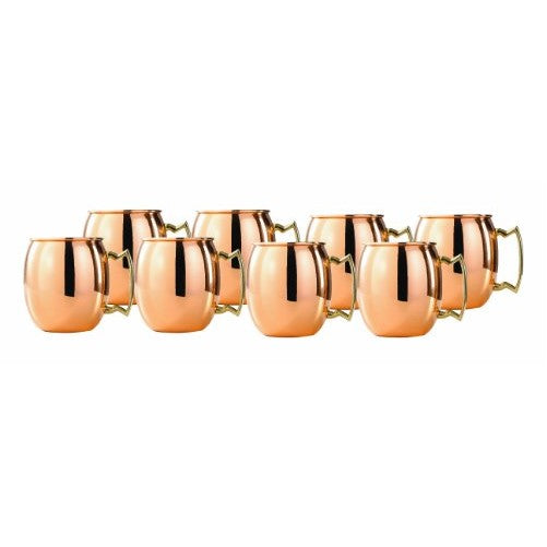 Old Dutch 2-Ounce Solid Copper Moscow Mule Shot Mugs, Set of 8