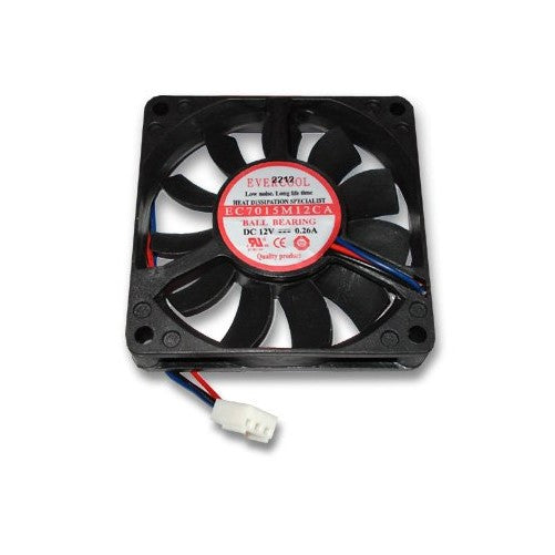 Evercool EC7015M12CA 70mm x 70mm x 15mm 3 Pin CPU fan W/ rpm monitoring