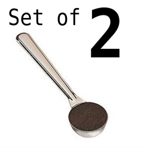 Espresso Supply Stainless Steel Doser Scoop, 1-Ounce (2 pack)