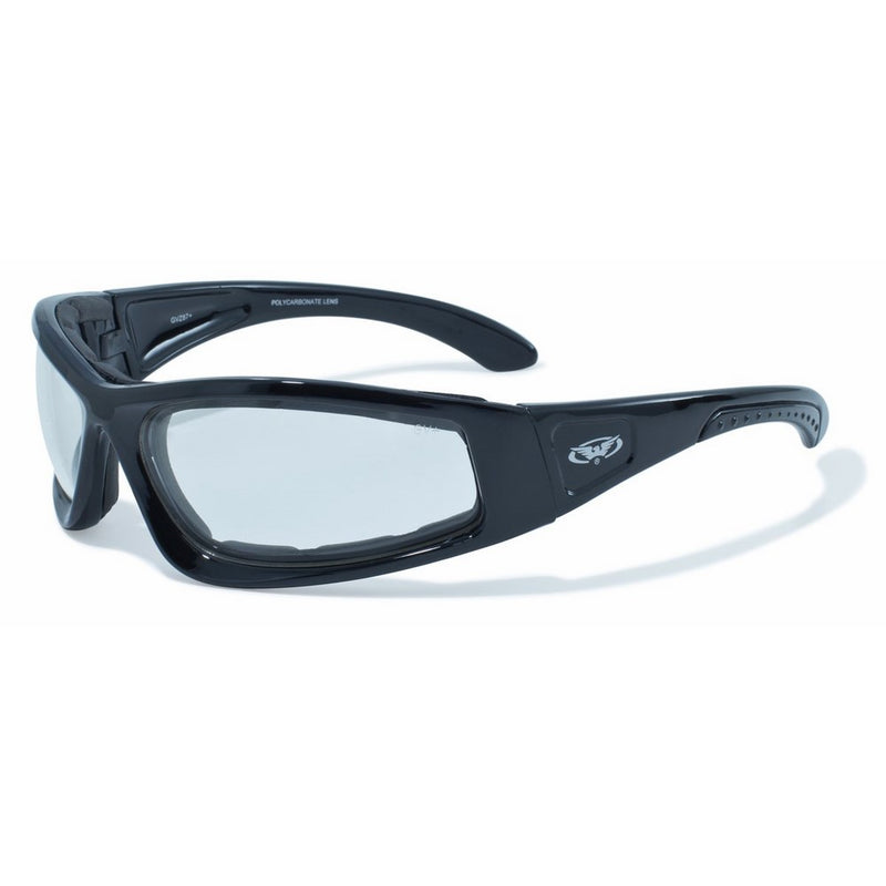 Global Vision Eyewear Black Frame Triumphant Safety Glasses, Clear, Clear