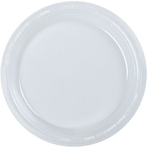 Hanna K. Signature Collection 50 Count Plastic Plate, 10-Inch, Clear