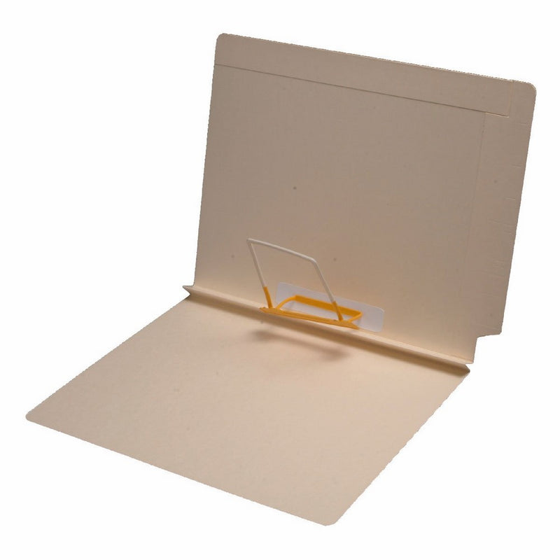 14 pt Manila Folders, Full Cut 2-Ply End/Top Interlock Tab, Letter Size, Spaceclip Fastener Pos #5, 1-1/2" Exp. (Box of 50)