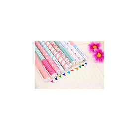 MERSUII 10 Pcs Multi Colors Colorful Gel Ink Pen Cute Korean Cartoon Pin Type Wholesale kawaii stationery 10 pens 10 Colors Set