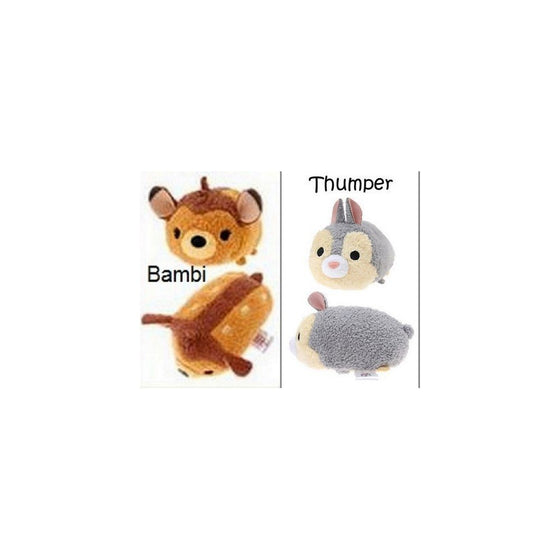 New 2pc Mini Tsum Tsum Plush Set: Bambi and Thumper 3.5