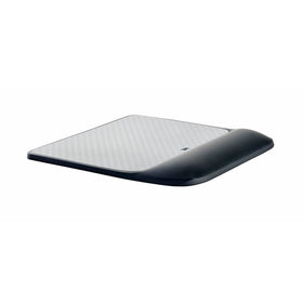 3M Precise Mouse Pad with Gel Wrist Rest, Soothing 3M Gel Technology and Satin Smooth Cover for All Day Comfort, Optical Mouse Performance and Battery Saving Design, Interlace (MW85B)