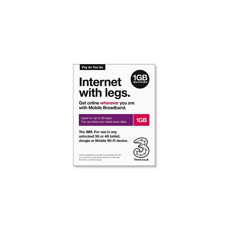 UK Three 1GB/30 days Europe Sim Card in 42 Countries. Free SIMS No Registration Needed! Roaming Saver!