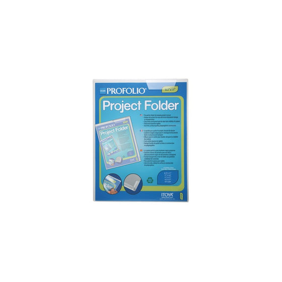 Itoya Profolio Project Folder, Tab System to Secure Documents, 18 X 24 inches, Clear (PF-1824CR)