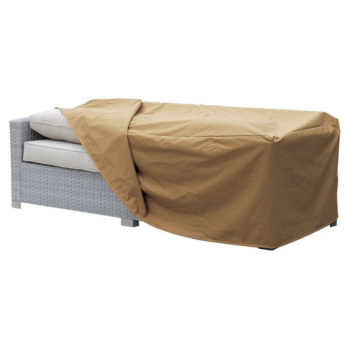 Waterproof Fabric Dust Cover for Outdoor Sofa, Large, Brown