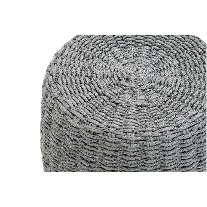 Intricate Rope Weave Design Accent Table, Gray
