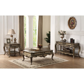 1 Drawer Vintage Style End Table with Cabriole Legs, Brown