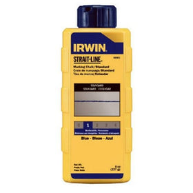 IRWIN Tools STRAIT-LINE Standard Marking Chalk, Blue, 4-ounce (64801ZR)