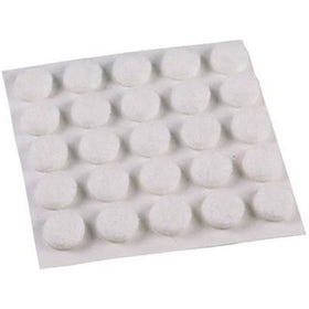 Shepherd Hardware 9957 3/8-Inch Self-Adhesive Felt Furniture Pads, 75-Pack, White