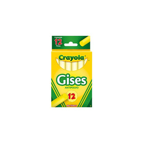 Crayola(R) Anti-Dust Chalk, (White) Box Of 12 Sticks