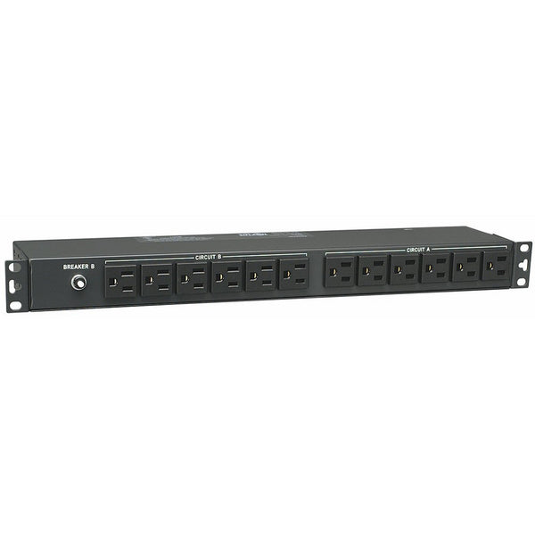 Tripp Lite Basic PDU, 30A, 24 Outlets (5-15R), 120V, L5-30P Input, 15 ft. Cord, 1U Rack-Mount Power (PDU2430)