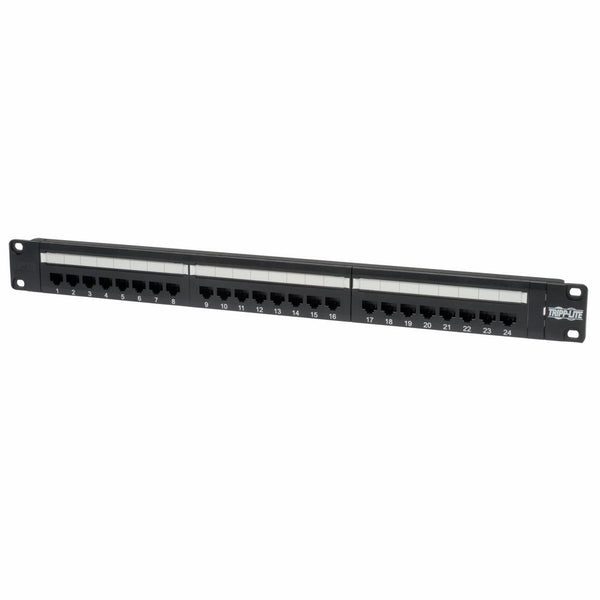 Tripp Lite 24-Port 1U Rackmount Cat6 110 Patch Panel 568B, RJ45 Ethernet(N252-024)