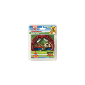 Four Paws Red 15 Foot Medium Weight Dog Tie Out Cable