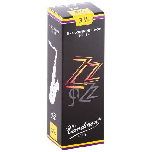 Vandoren SR4235 Tenor Sax ZZ Reeds Strength 3.5; Box of 5