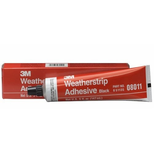 3M 08011 Black Weatherstrip Adhesive Tube - 5 oz.