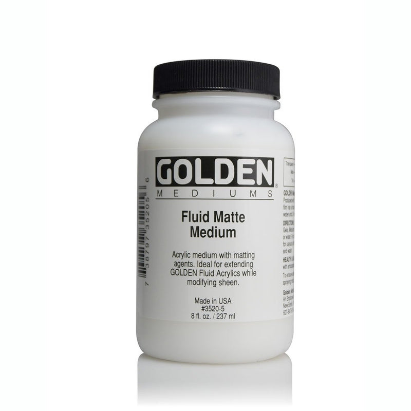 Golden Fluid Matte Medium 8-Ounce (0003520-5)