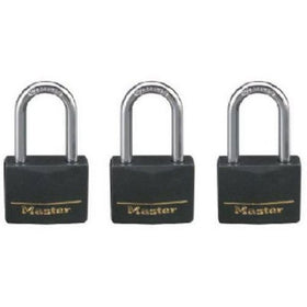 MASTERLOCK CO 141TRILF 3PK 1-9/16" ALU Padlock