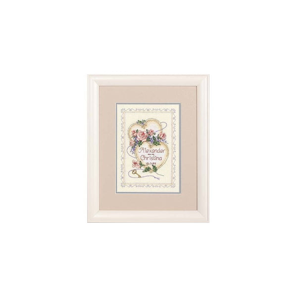 Dimensions Needlecrafts Counted Cross Stitch, United Hearts Wedding Record