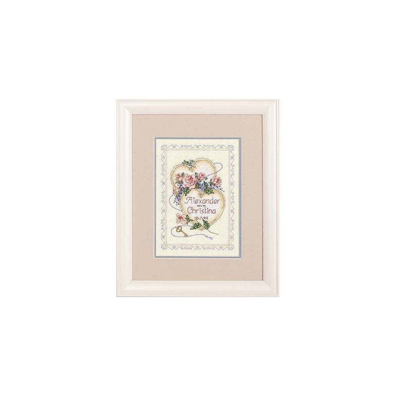 Dimensions Needlecrafts Counted Cross Stitch, United Hearts Wedding Record