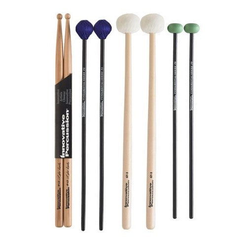 Innovative Percussion FP2 Fundamental Series Intermediate Pack with Stick Bag Rock Drumsticks