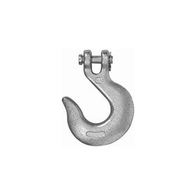Campbell T9401624 Grade 43 Forged Steel Clevis Slip Hook, Import, Zinc Plated, 3/8" Trade, 5400 lbs Working Load Limit