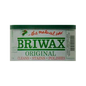 Briwax (Light Brown) Furniture Wax Polish, Cleans, stains, and polishes
