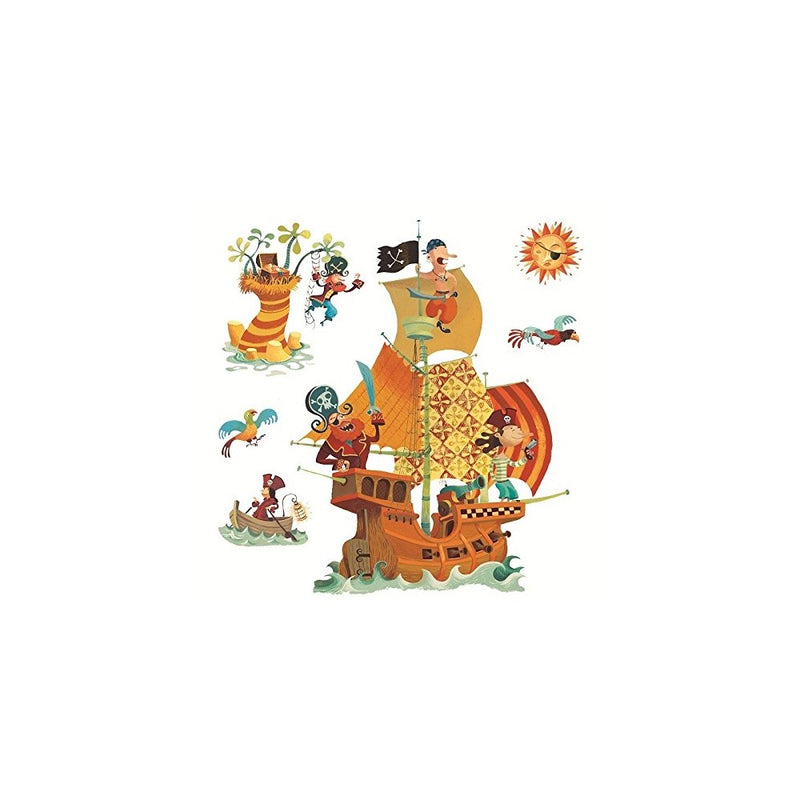 Pirates Ship Re Positionable Wall Stickers