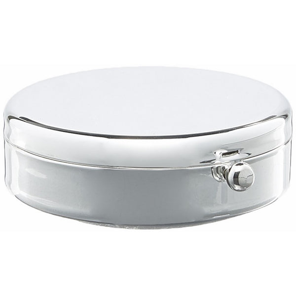 Kingsley Round Pill Box - Silver Plated