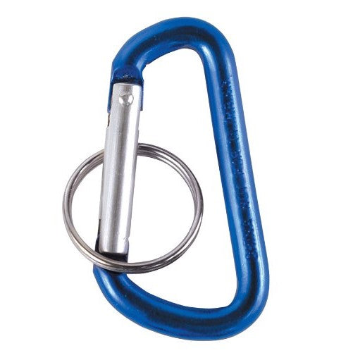D-Ring Carabiner KeyChain - 1 Pack, Color Various