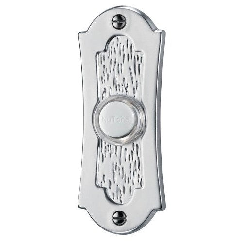 NuTone PB27LSN Wired Lighted Door Chime Push Button, Satin Nickel