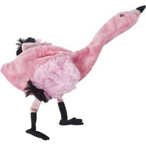 Ethical Mini Skinneeez Pink Flamingo 13-Inch Stuffingless Dog Toy