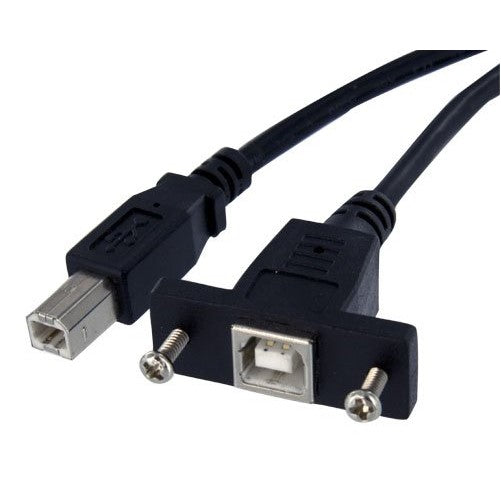 StarTech 1-Feet Panel Mount USB Cable B to B - F/M (USBPNLBFBM1)