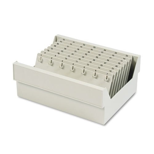 STEELMASTER Dupli-Key In-Drawer Key Tray for 56 Keys, 12 x 4.75 x 9.88 Inches, Putty (201705689)